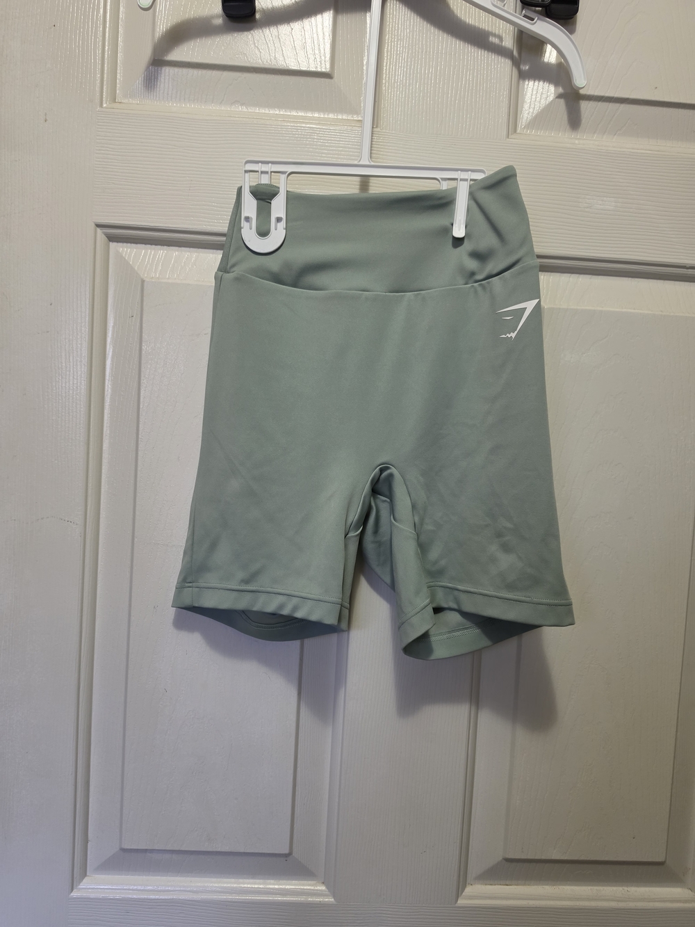 Gymshark Sage Green High-Rise Bike Shorts